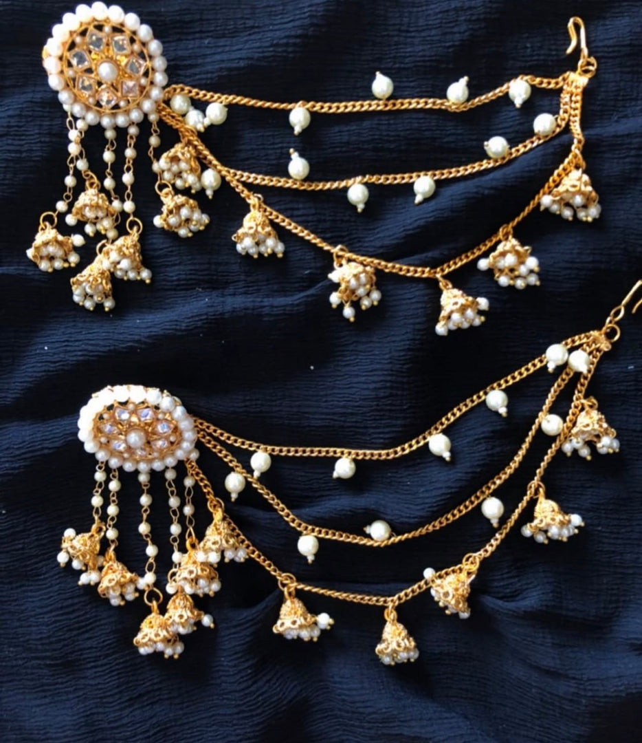 Tanushree Statement Jhumka With Heavy Kanchain