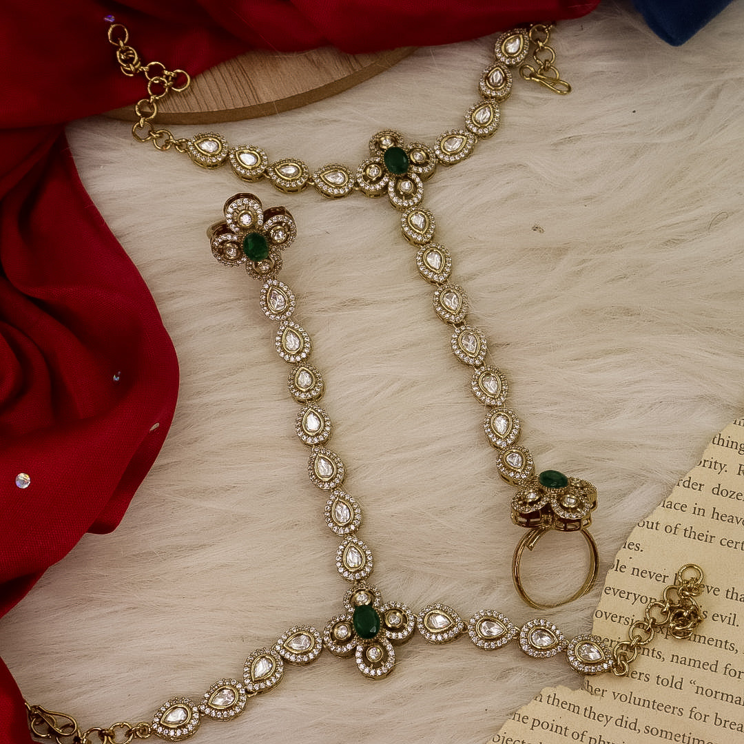 Bijli Moissanite Hathpanja- Pair