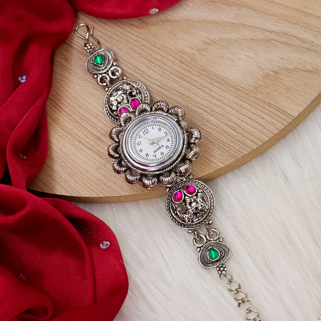 Hetal Oxidise Watch