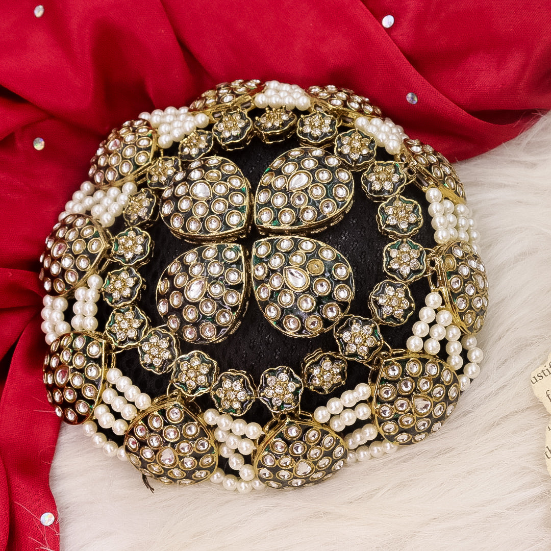 Pooh Polki Kundan Hair Bun
