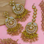 Load image into Gallery viewer, Uzma Pakistani Earrings And Mangtika
