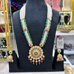 Load image into Gallery viewer, Shehnaz Moti Long Rajwadi Set