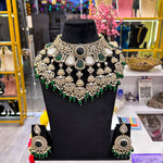 Load image into Gallery viewer, Arti Semi Bridal Choker Set (Sheeshphool, Nath, Earrings, Necklace)
