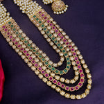Load image into Gallery viewer, Padma Fusion Long Premium Copper Rajwadi Set

