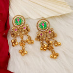 Load image into Gallery viewer, June Kashmiri Brass Earrings With Ghungroo Latakan