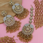 Load image into Gallery viewer, Uzma Pakistani Earrings And Mangtika
