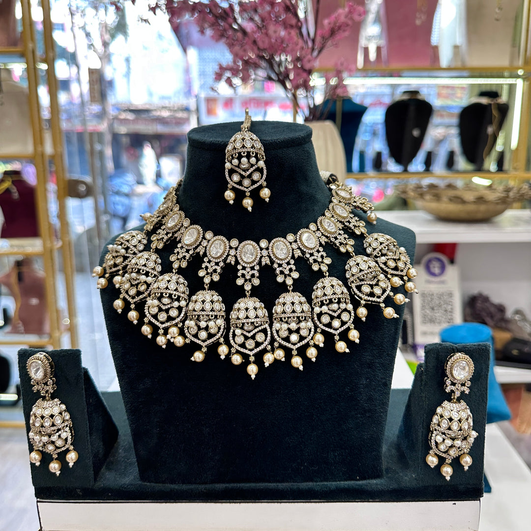 Urvi Heavy Moissianite Choker Set