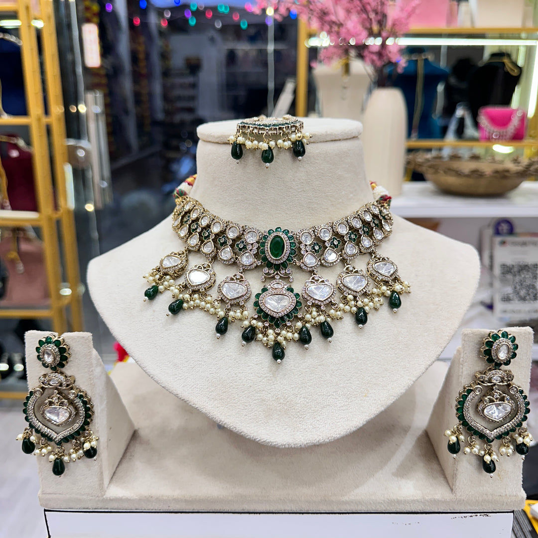 Jyoti Moissianite Choker Set