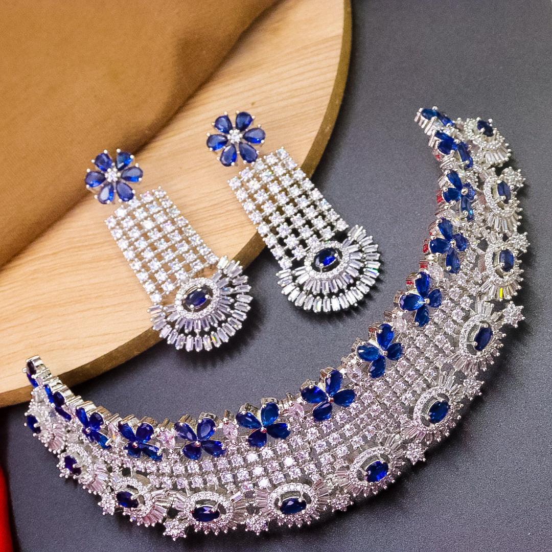 Shanu AD Choker - Royal Blue