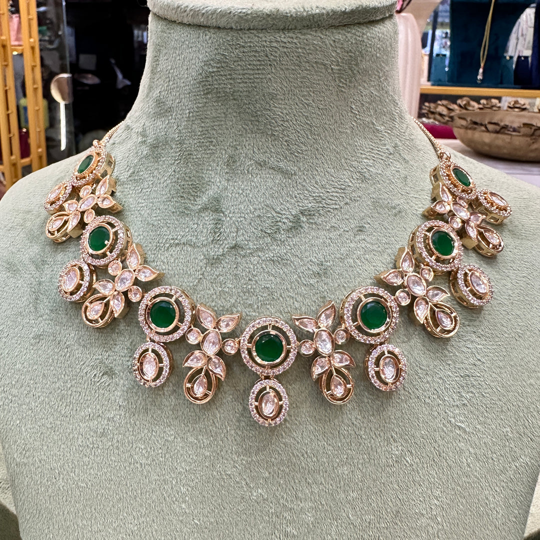 Samira Moissianite Necklace - Green