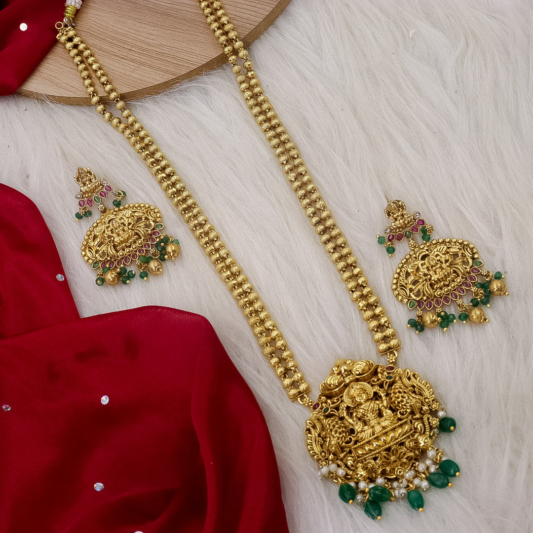 Misha Long Laxmi Set - Green