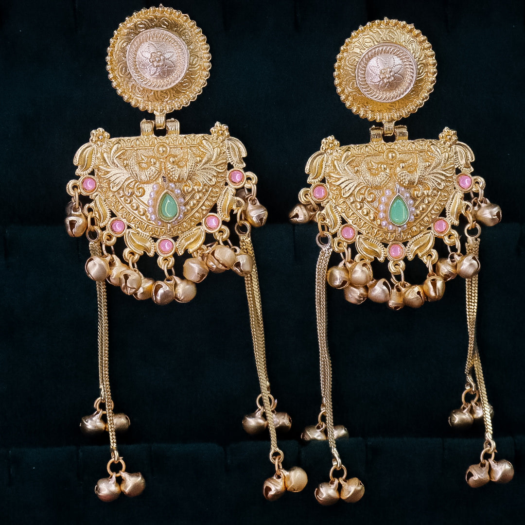 Zeba Kashmiri Brass  Earrings