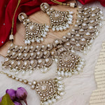 Load image into Gallery viewer, Jiva Polki Choker Set- White