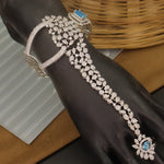 Load image into Gallery viewer, Jeffi American Diamond Hathpanja- Blue