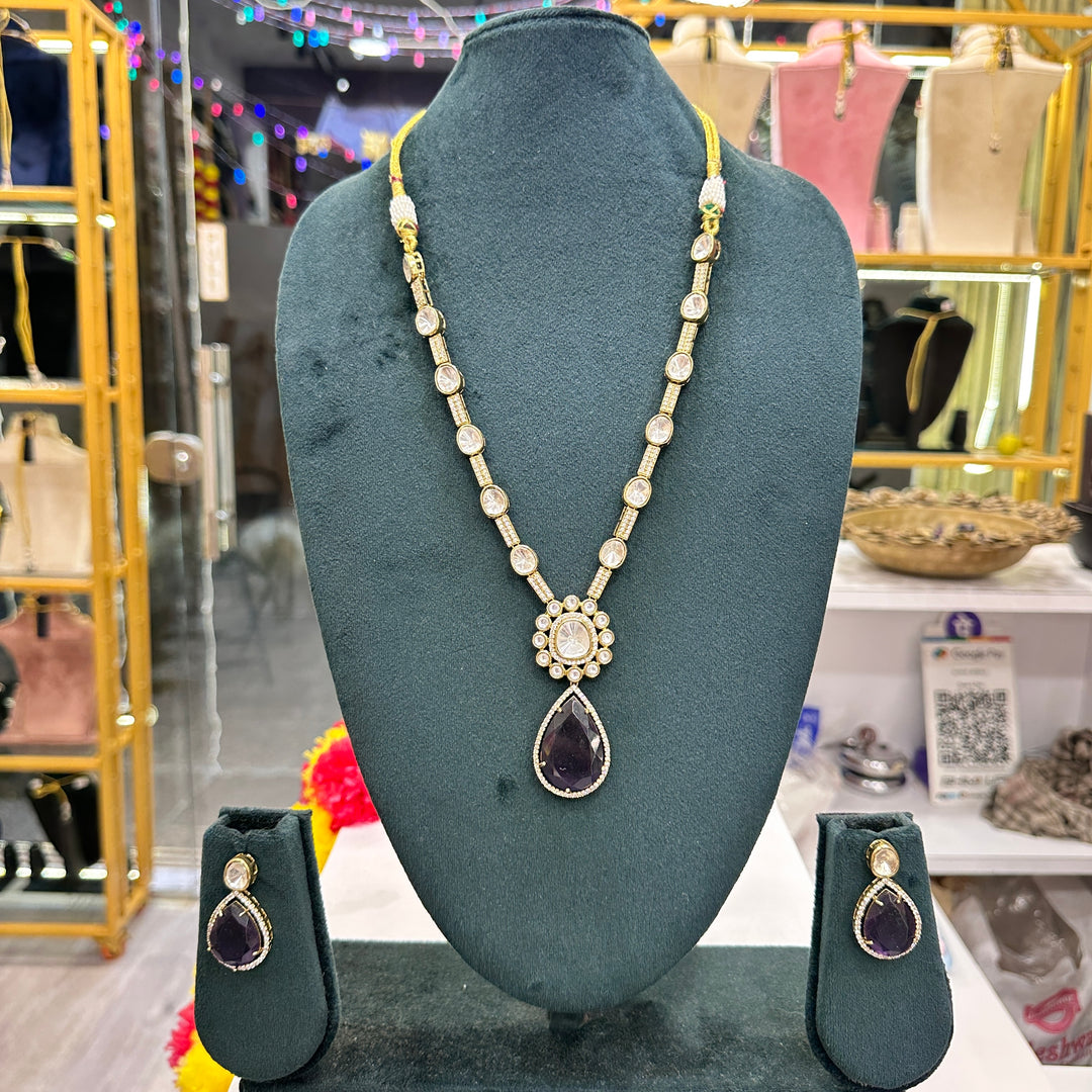 Pari Long Polki Necklace
