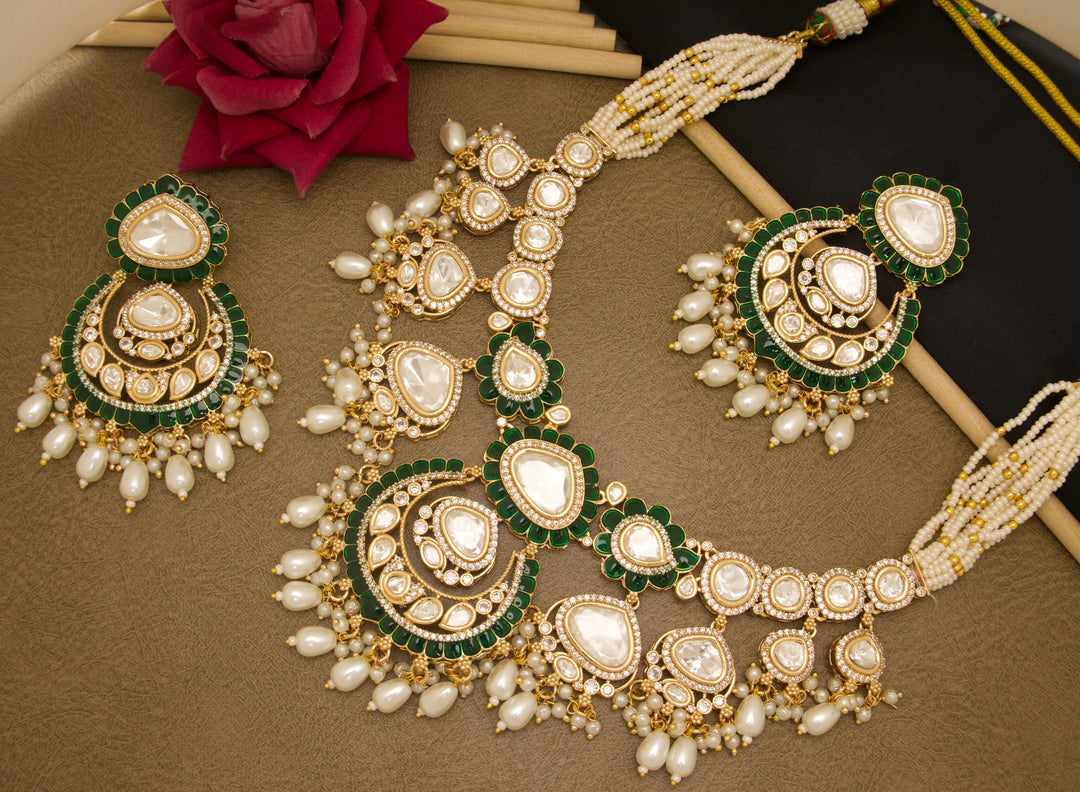 Priti Moissianite Necklace - Green