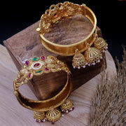 Churina Copper Kada With Ghungro  Latakan