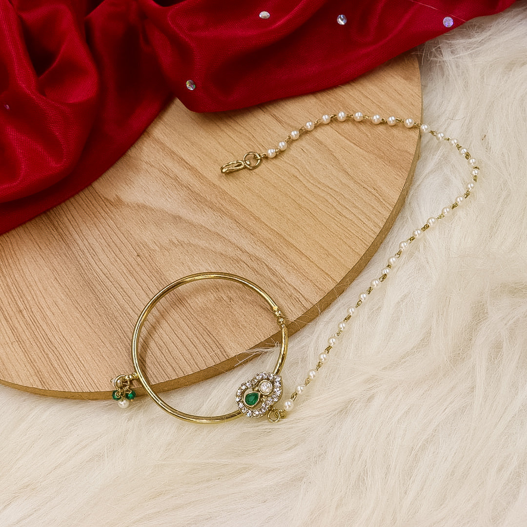 Jeni Moissianite Necklace - (Short Choker, Earrings, Sheeshphool, Nath)