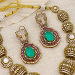 Load image into Gallery viewer, Celebrity Inspired Vantara Necklace  With Statement earrings