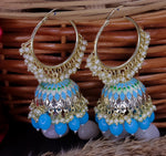 Load image into Gallery viewer, Jimmy Meenakari Hoop Jhumka
