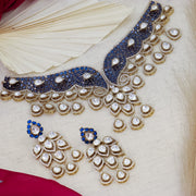 Celebrity Inspired Moissianite Necklace - Royal Blue