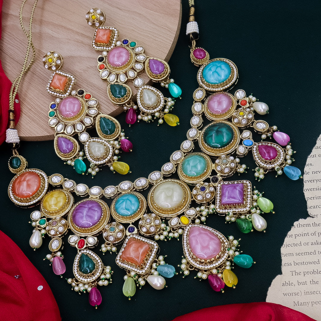 Riya Fusion choker- Multi