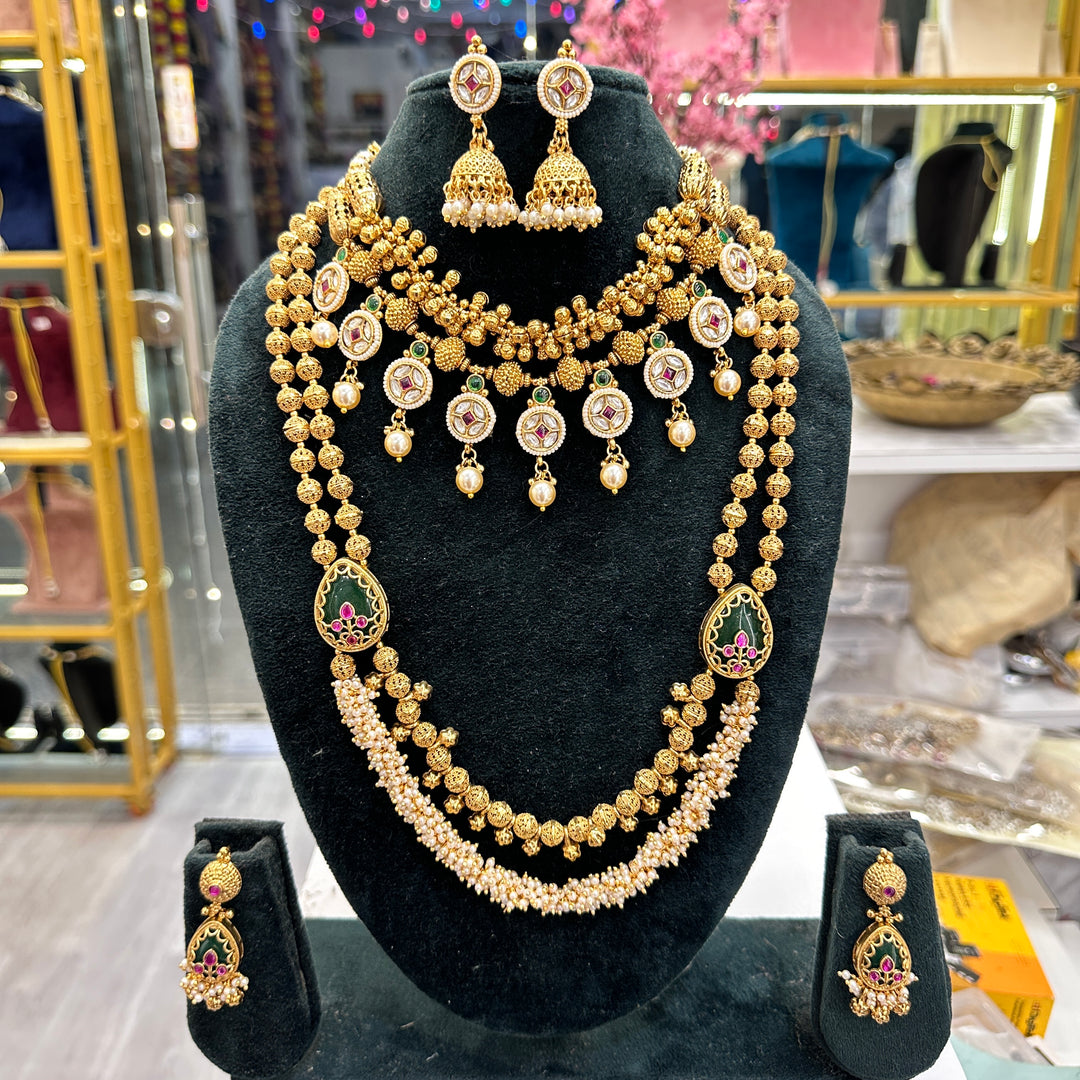 Sunaina Long Short Heritage Necklace