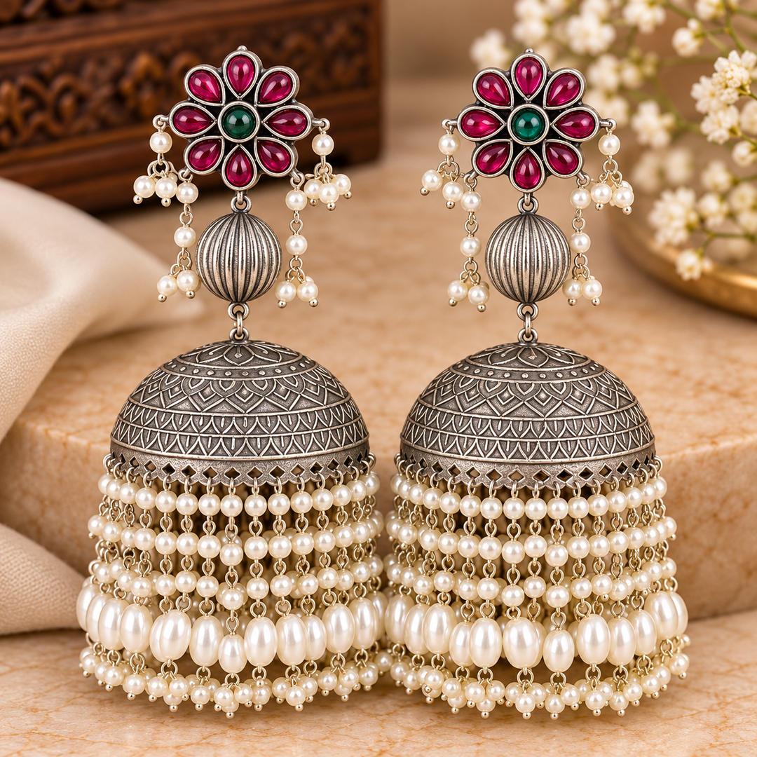 Suchna Statement Brass Jhumka