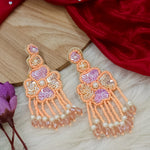 Load image into Gallery viewer, Rashika Designer Handmade Earrings- Peach