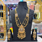 Load image into Gallery viewer, Long Punam 3 Line Heritage Necklace
