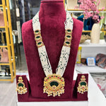 Load image into Gallery viewer, Ashwini Heavy Long Rajwadi Necklace
