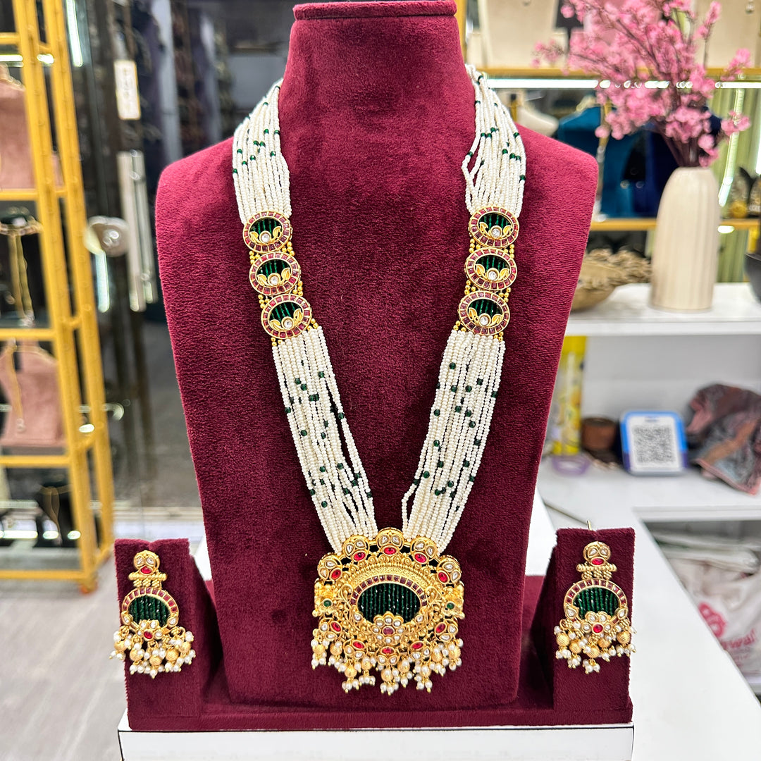 Ashwini Heavy Long Rajwadi Necklace