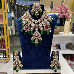 Load image into Gallery viewer, Rakhee Semi Bridal Kundan Polki Necklace
