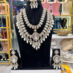 Load image into Gallery viewer, Kusum 2 Layer Semi Bridal Necklace
