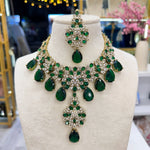 Load image into Gallery viewer, Emerald Victorian Diamond Necklace
