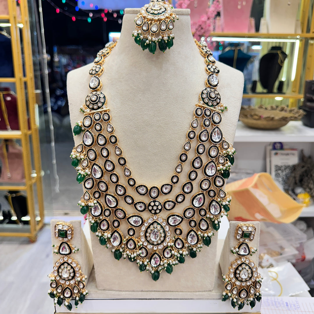 Saadia Layered Kundan Polki Necklace