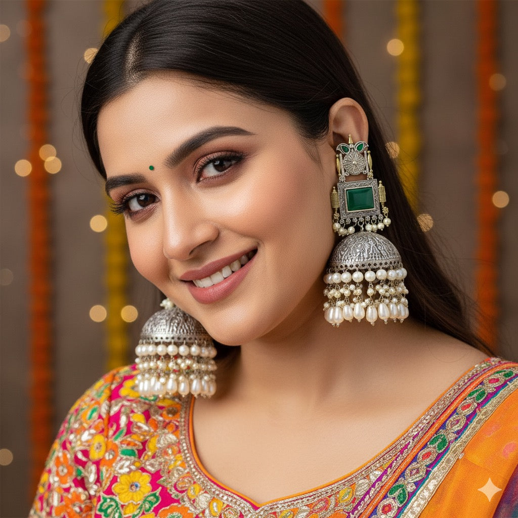 Shonali Statement Premium Brass Jhumka