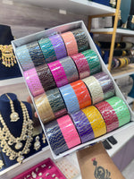 Load image into Gallery viewer, 24 Colours Albela Metal Bangles (12 Bangles Each Colour)