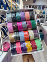 Load image into Gallery viewer, 24 Colours Albela Metal Bangles (12 Bangles Each Colour)