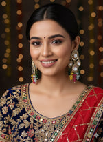 Load image into Gallery viewer, Abigail Colourful Kundan Chandbali
