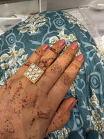 Load image into Gallery viewer, Square Moissianite Adjustable Ring