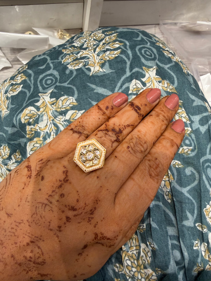 Shivay Moissianite Adjustable Ring