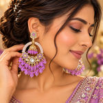 Load image into Gallery viewer, Sapna Kundan Chandbali