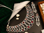 Load image into Gallery viewer, Tanvi American Diamond Choker Set - Multi Colour

