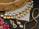 Load image into Gallery viewer, Lopa Double Line Kundan Choker Set With Back Meenakari
