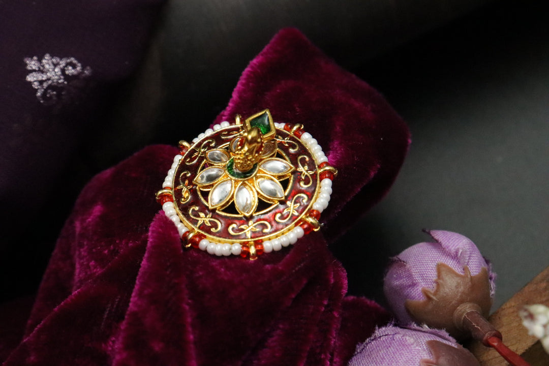 Rajwadi Small Peacock Rings