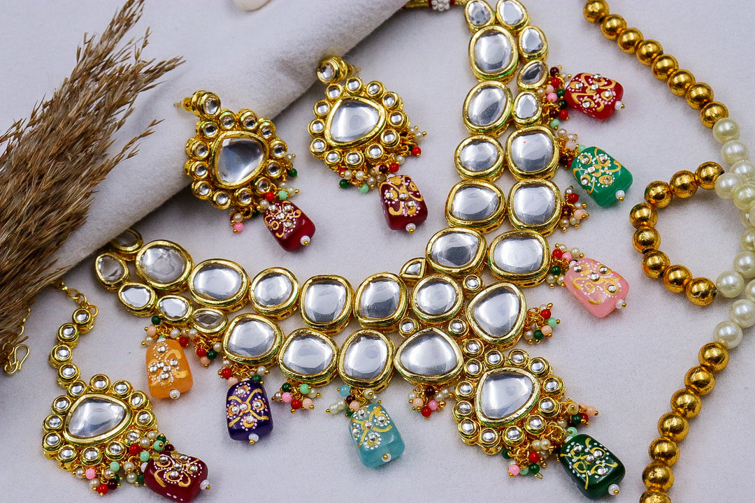 Salma Semi Bridal Kundan Choker Set