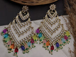 Load image into Gallery viewer, Bhavini Long 4 Layered Chandbali
