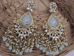 Load image into Gallery viewer, Asma Colourful Chandbali With Pearl Latkan
