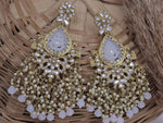 Load image into Gallery viewer, Asma Colourful Chandbali With Pearl Latkan

